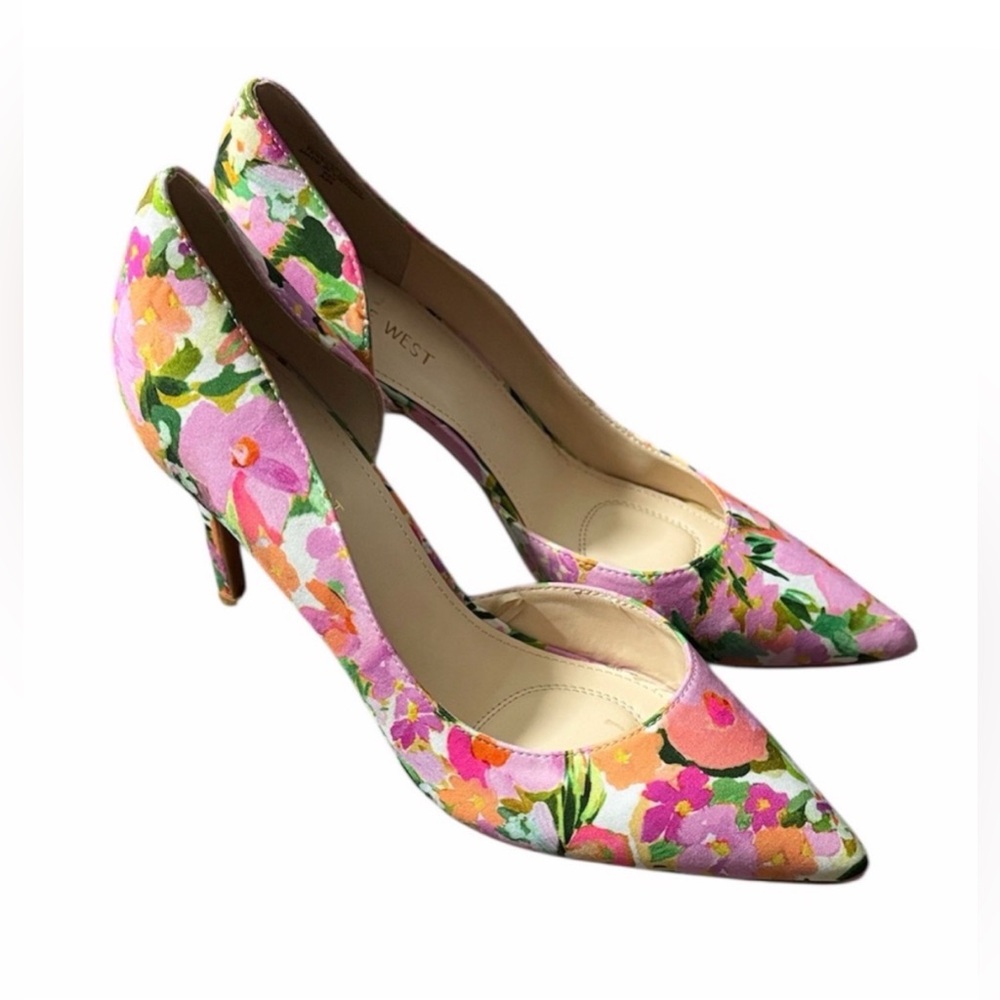 Nine West Floral Women's Heels size 10M